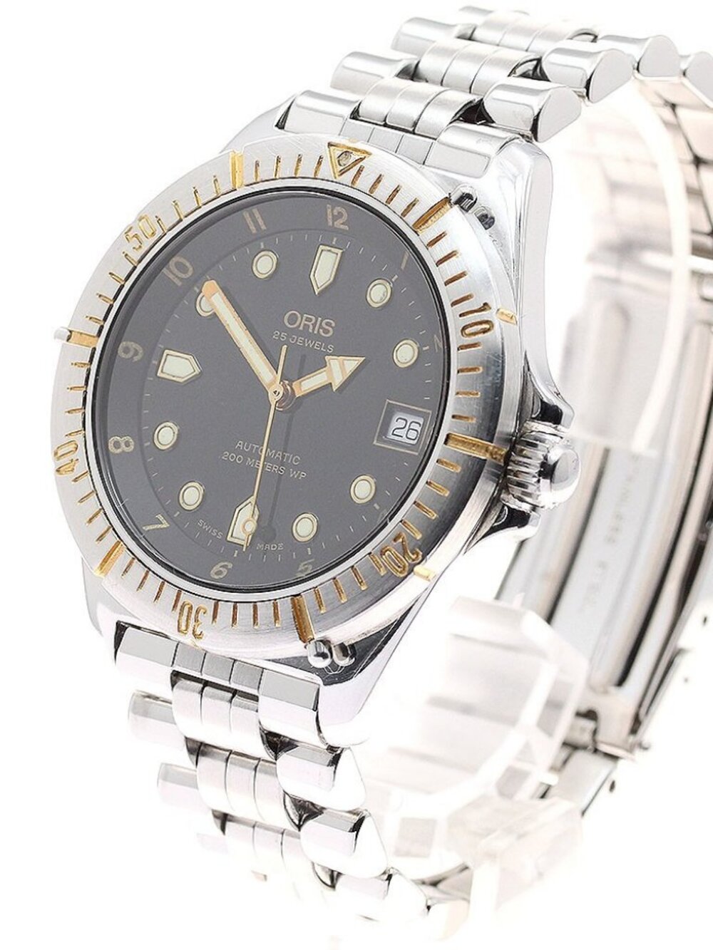 ORIS Classic sports diver 7401 Date Navy Dial Automatic Men's Watch_939477